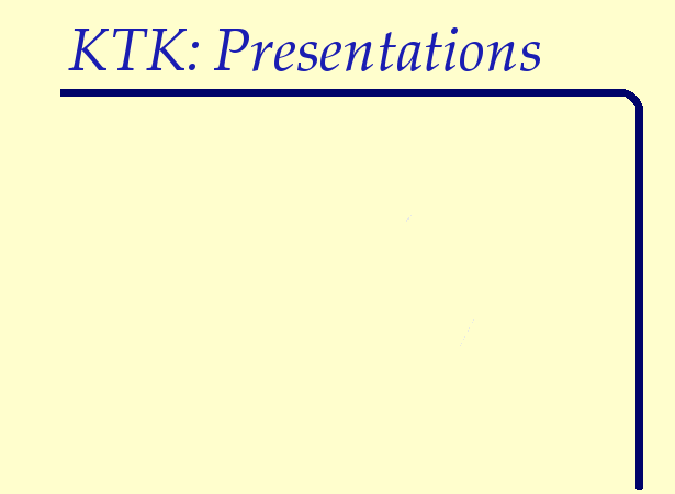 Kevin T. Keith: Presentations